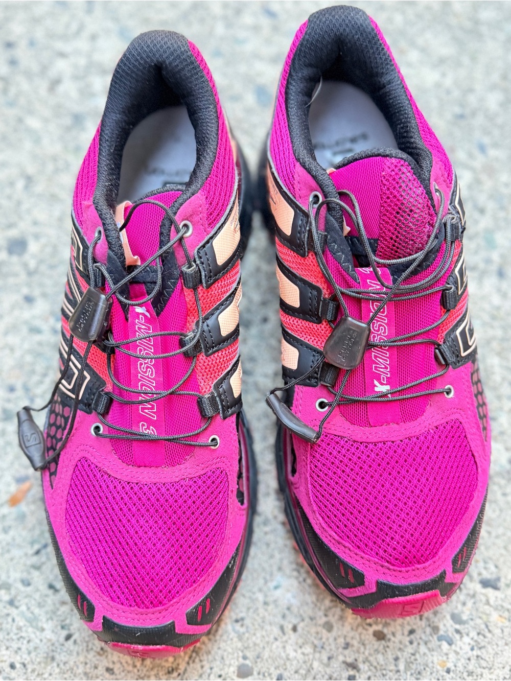 Salomon X-mission 3 Trail Running shoes pink orange women’s size 9
